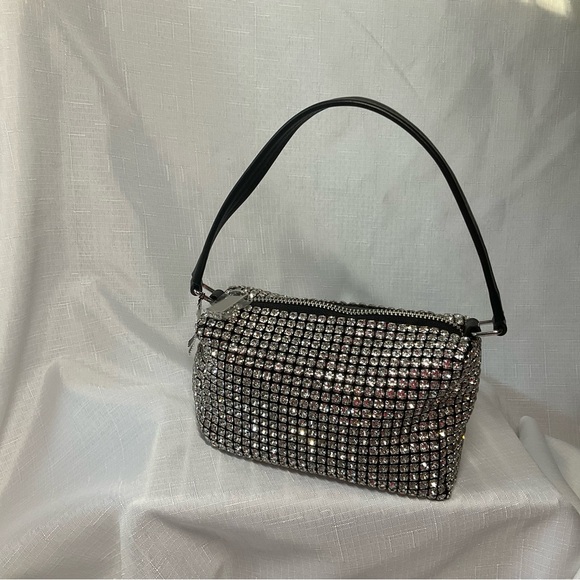 Express Silver Rhinestone Mini Bag - Picture 3 of 8